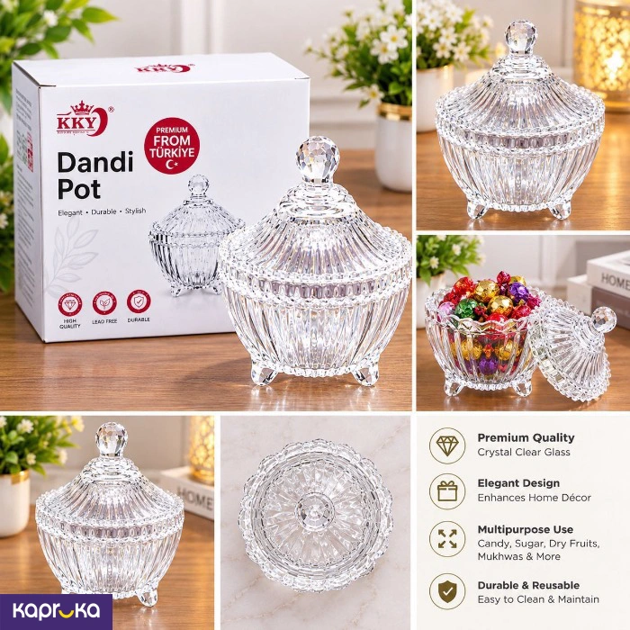 Primeum Crystal Sugar Jar