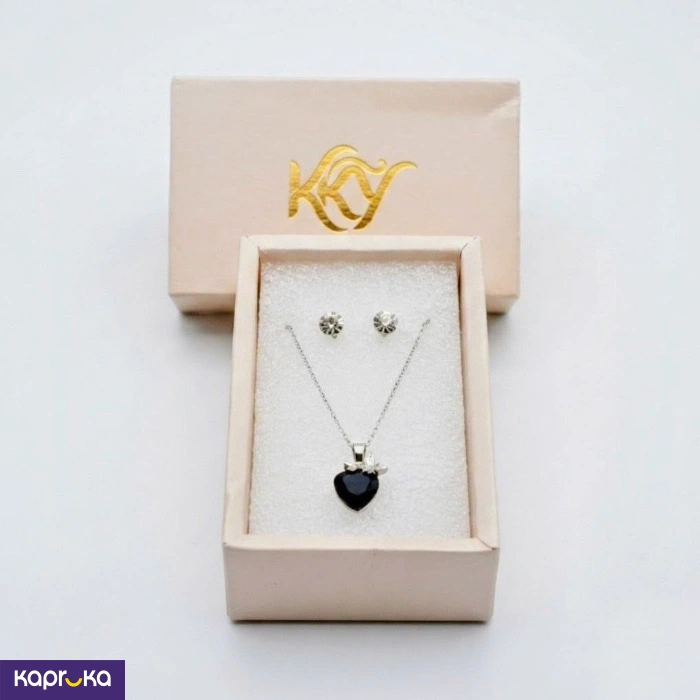 Elegant Blackstone Necklace Set