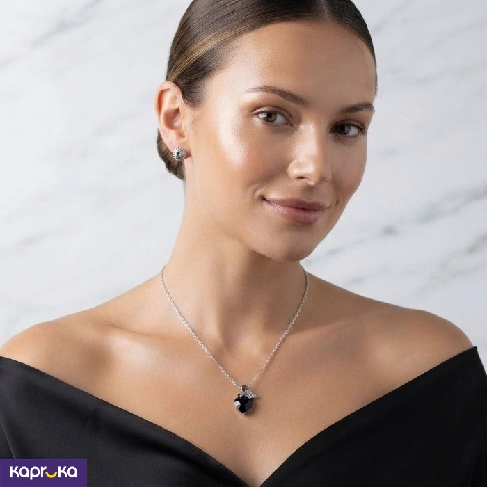 Elegant Blackstone Necklace Set