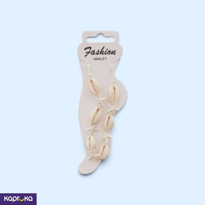Boho Beach Natural Seashell And Starfish Anklet