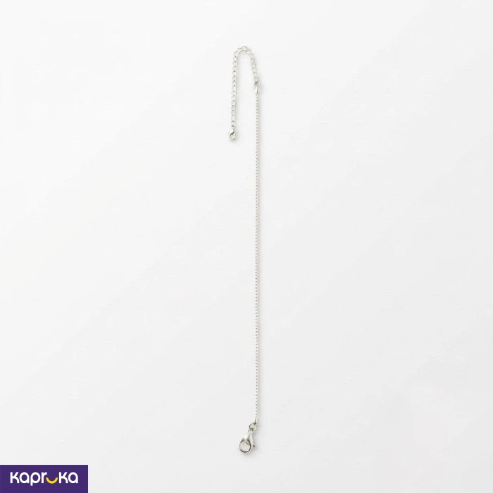 Elegant Silver Tone Snake Chain Anklet