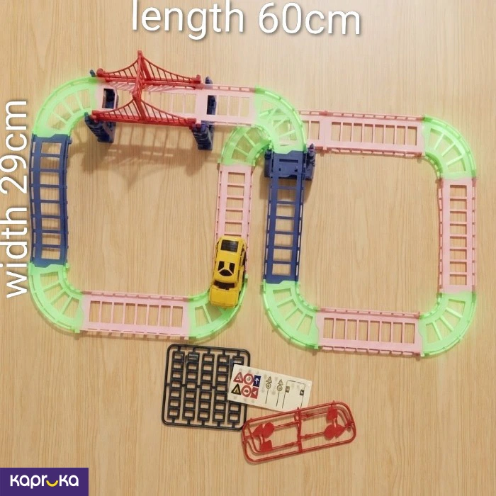 Diy Building Block Track City Set 73 Pcs