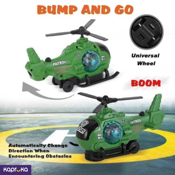 Military Toy Helicopter With Led Light Music Water Smoke Spray