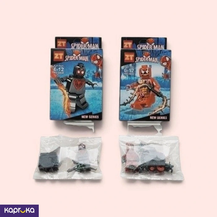 ZT Spider Man New Series Building Block Action Figure Set Of 2