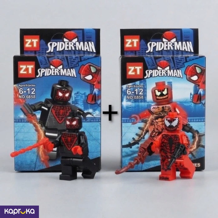ZT Spider Man New Series Building Block Action Figure Set Of 2