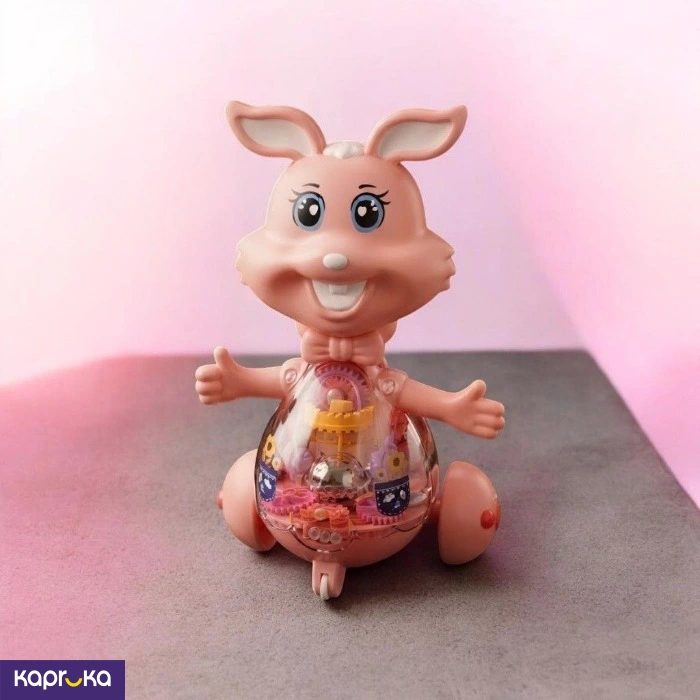 Trendy Electric Cute Rabbit Pet Toy Musical Colourful Walking Toy