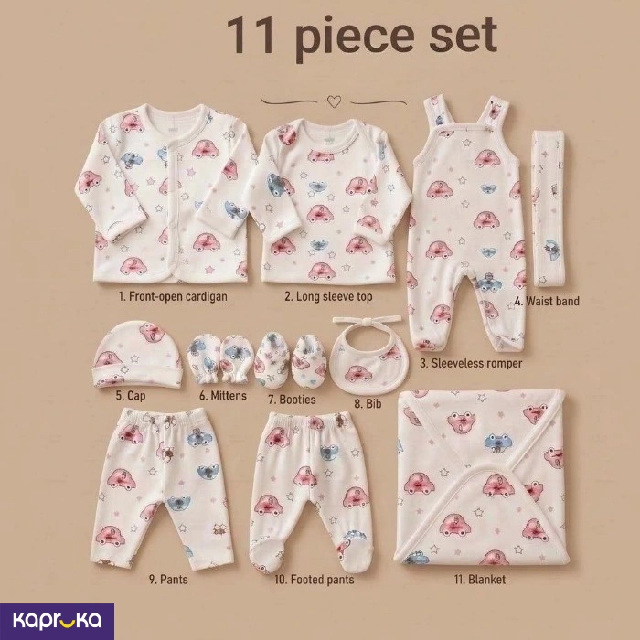 Premium 11 Piece Newborn Baby Boy Gift Set