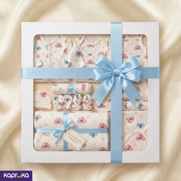 Premium 11 Piece Newborn Baby Boy Gift Set