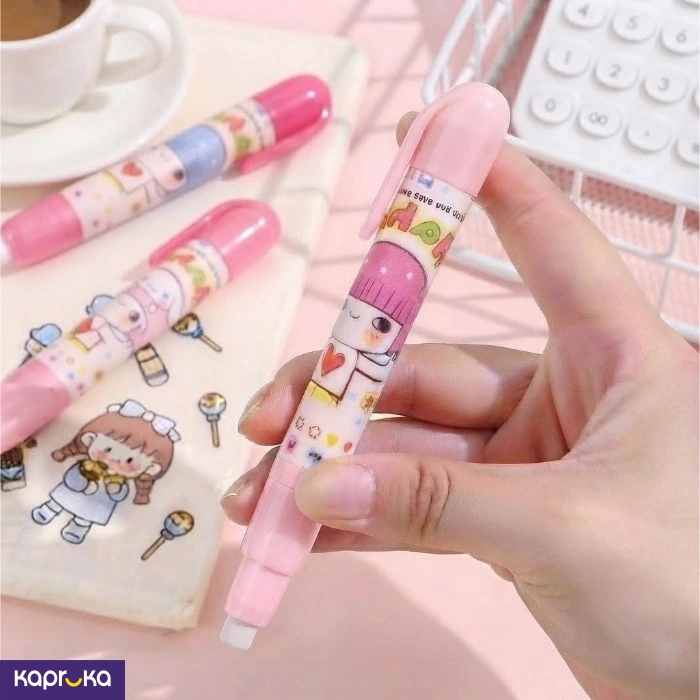 Push Type Eraser Pen