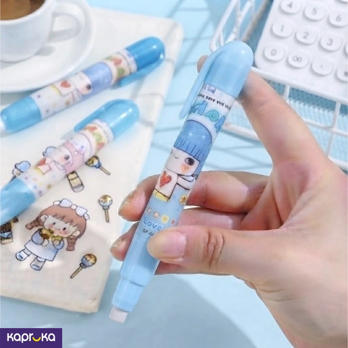 Push Type Eraser Pen