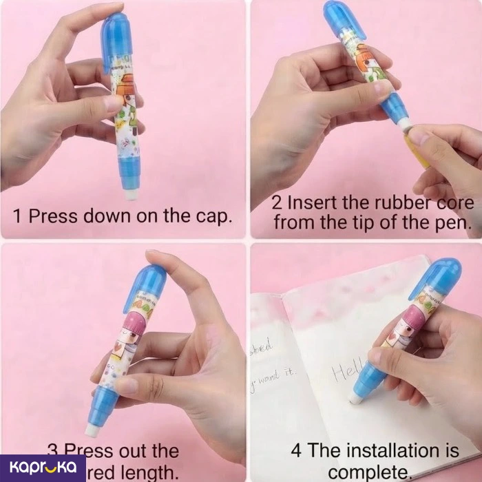 Push Type Eraser Pen