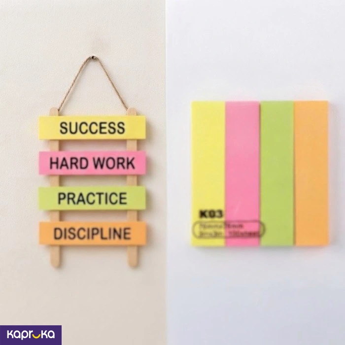 Sticky Notes Pads 4 Colour Assorted Memo Sheets