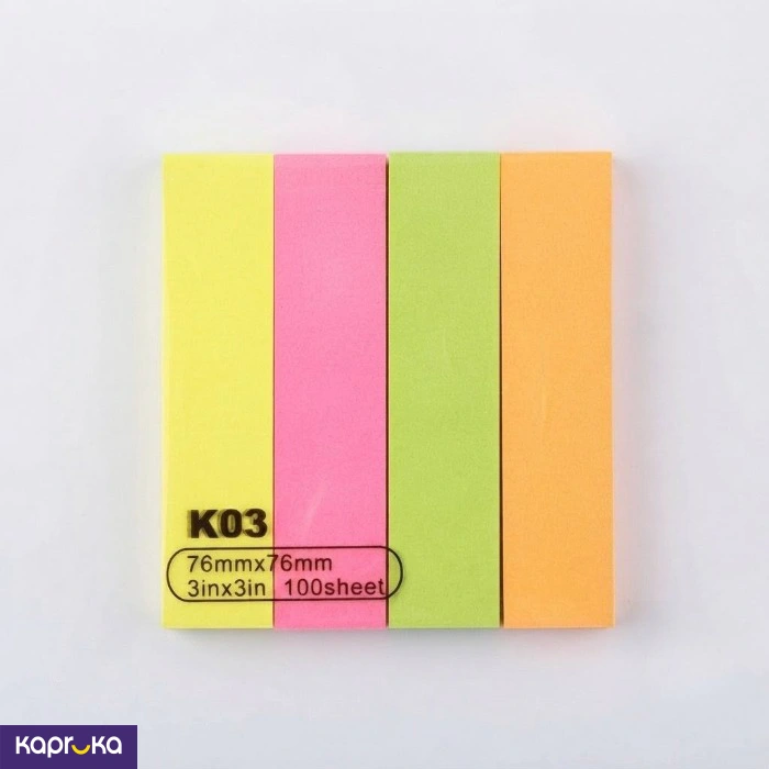 Sticky Notes Pads 4 Colour Assorted Memo Sheets