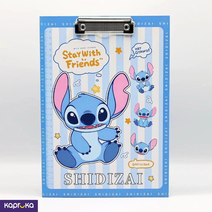 Shidizai Stitch Stay With Good Friends A4 Clipboard