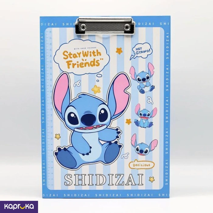 Shidizai Stitch Stay With Good Friends A4 Clipboard
