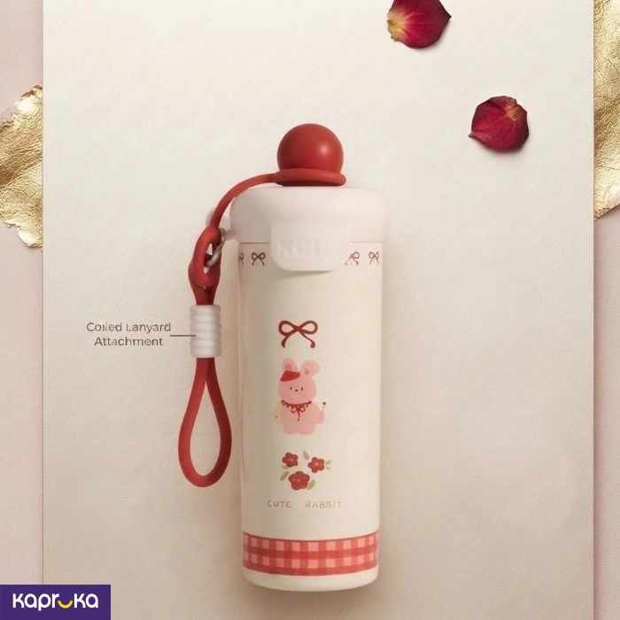Cream Bear Red Cool And Hot Water Bottle