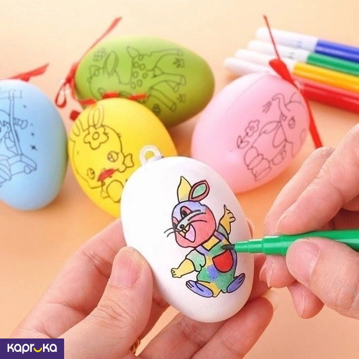Diy Creative Eggs Painting And Colouring Craft Kit