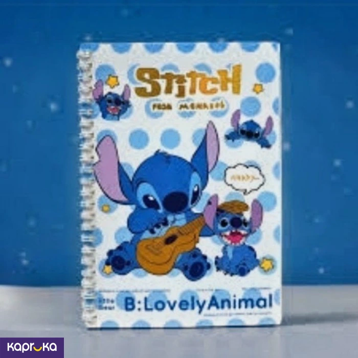 Stitch Musical Theme Spiral Notebook