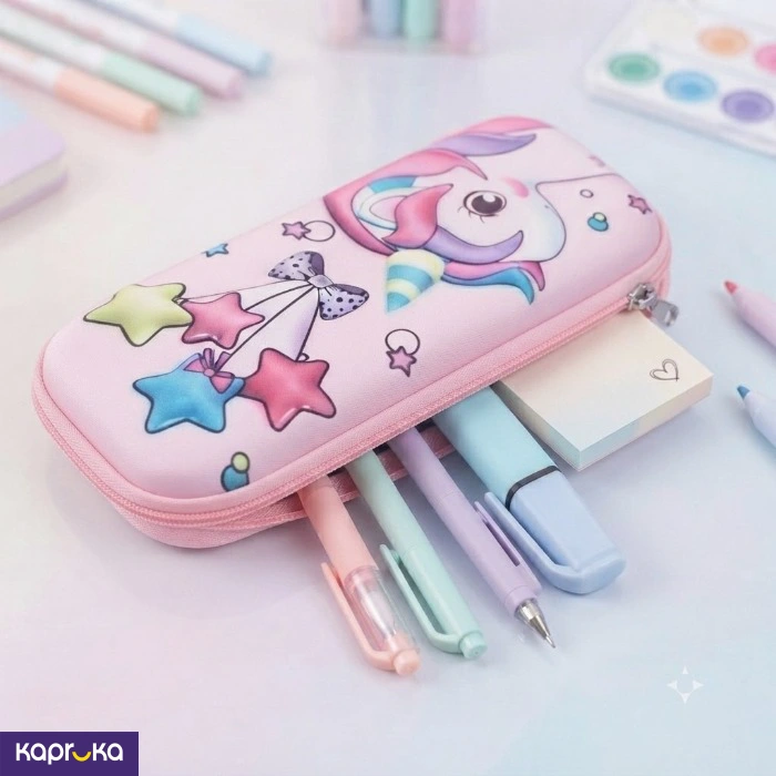 Magical Unicorn And Starry Balloons Eva Pencil Case
