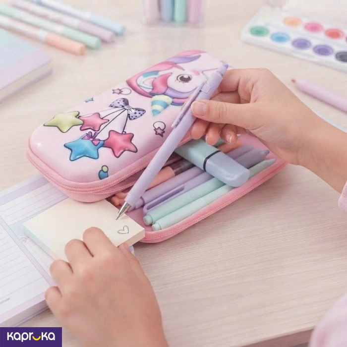 Magical Unicorn And Starry Balloons Eva Pencil Case