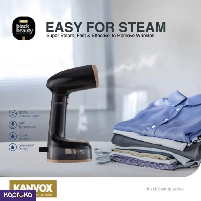 Kanvox Garment Steam Iron Black Beauty 1200w