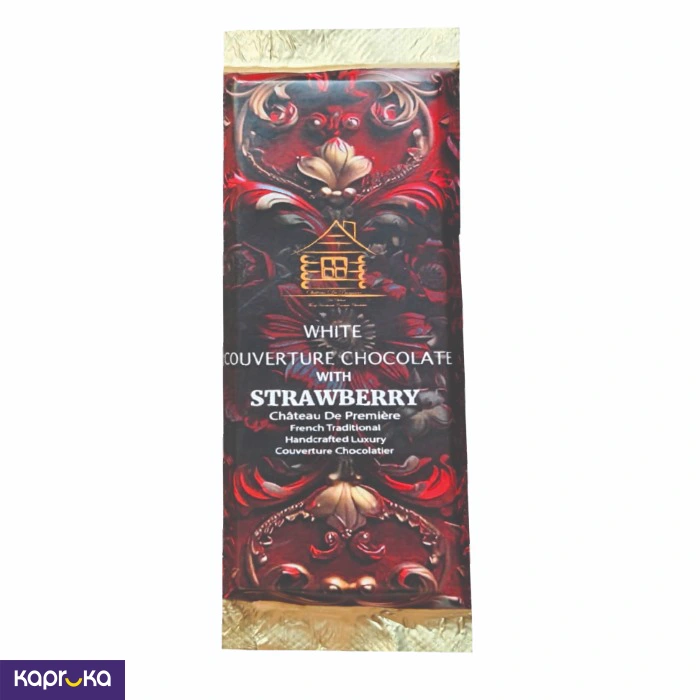 Chateau De Premiere Strawberry Couverture Chocolate Bar