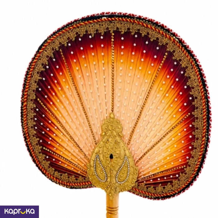 Gold Beadwork And White Pearl Decarative Gold Color Watapatha
