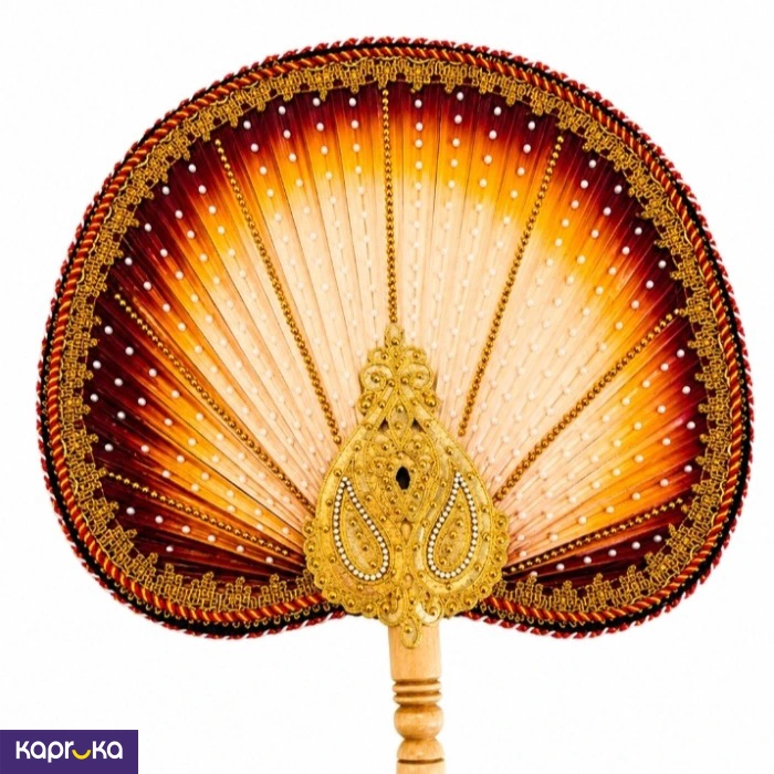 Gold Beadwork And White Pearl Decarative Gold Color Watapatha