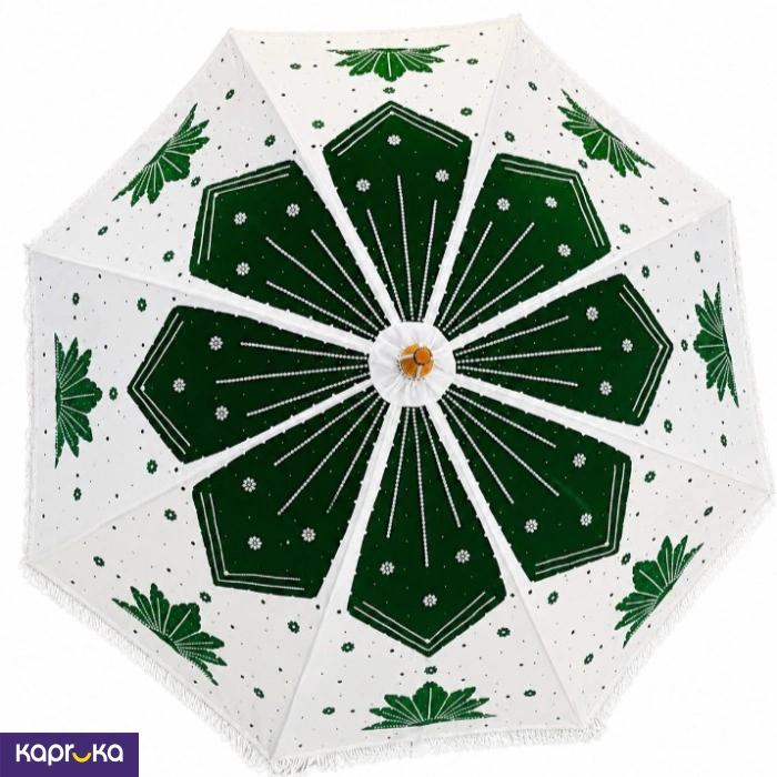 White And Green Color Decorative Muthu Kudaya