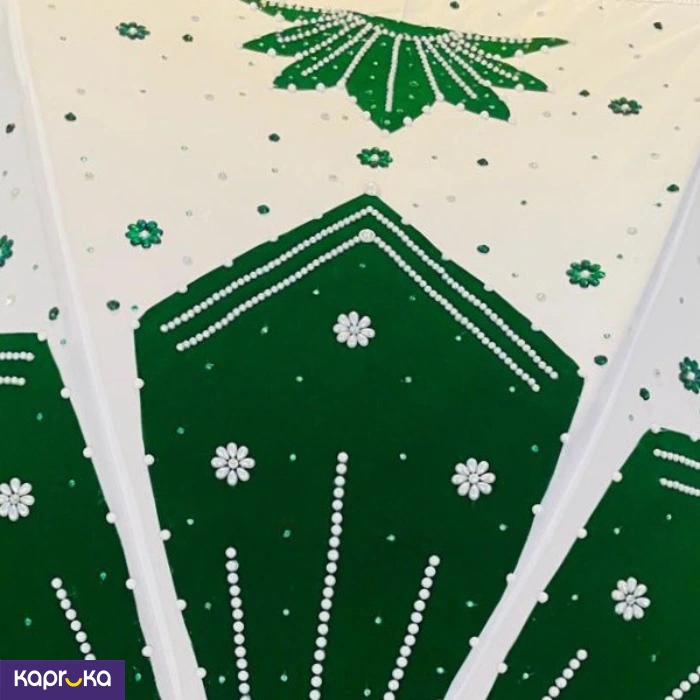 White And Green Color Decorative Muthu Kudaya