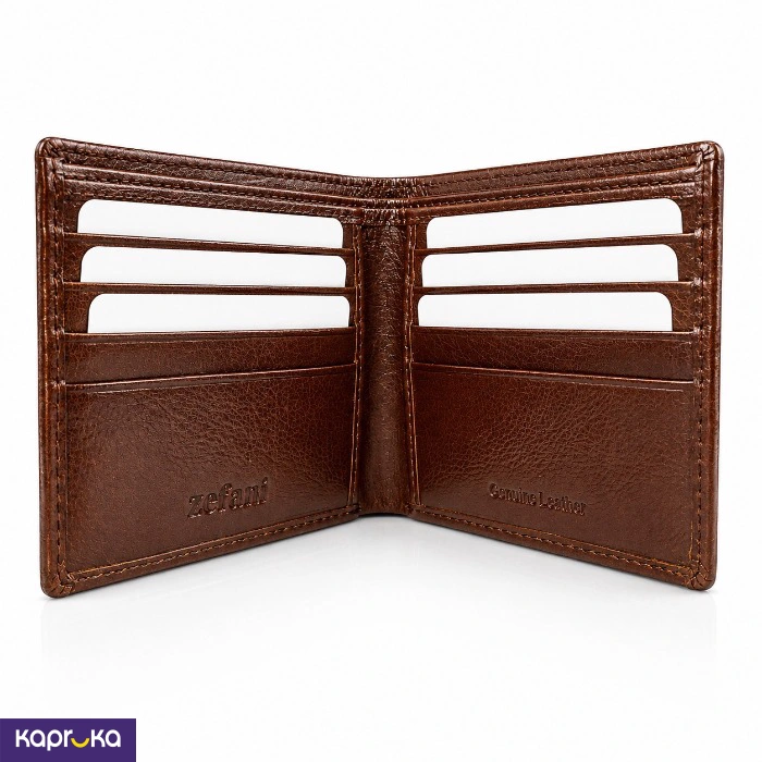 Genuine Leather Bifold Zefani Mens Wallet