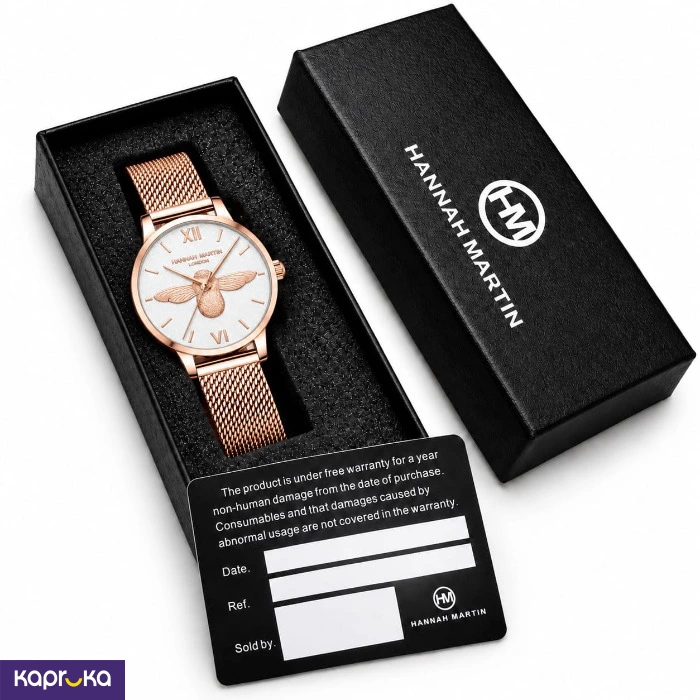 Hannah Martin Luxury 3d Bee Quartz Ladies Watch