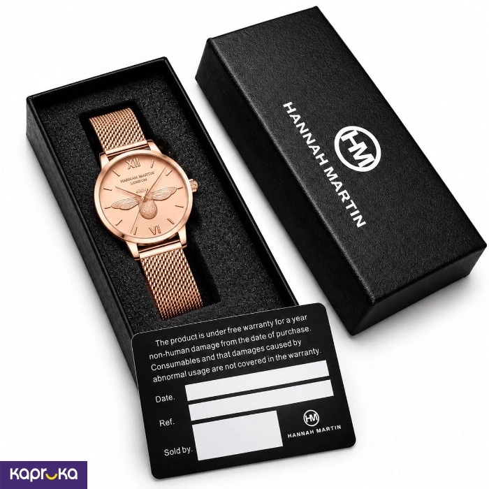 Hannah Martin Luxury 3d Bee Quartz Ladies Watch