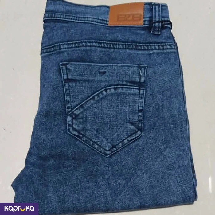 Stretch Low Waist Pencil Cut Acid Wash Denim