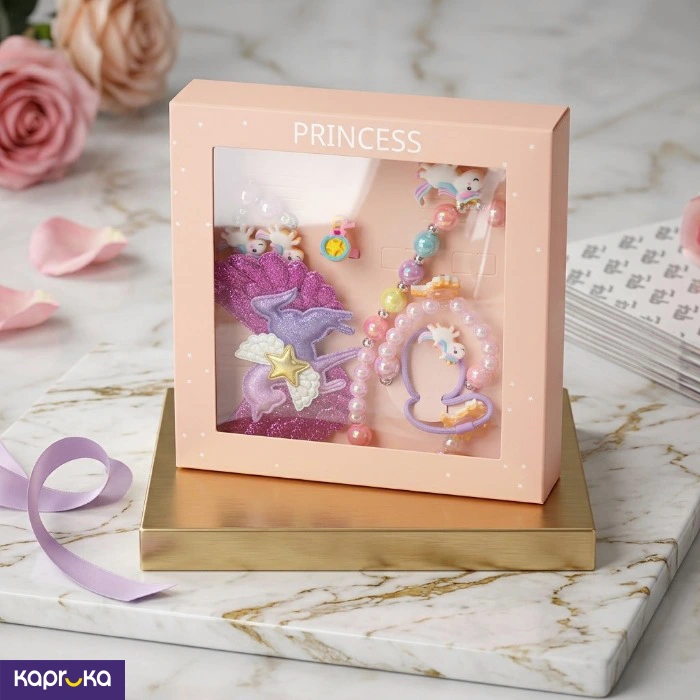 Kids Magical Princess Unicorn Jewelry Box Set