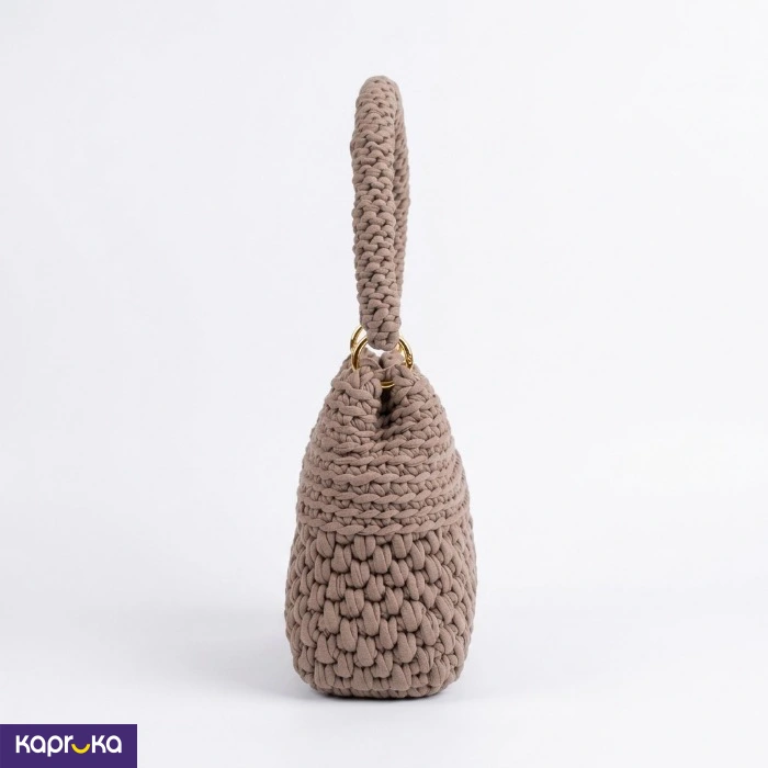 Handcrafted Crochet Sophia Shoulder Bag Smoky Lavender