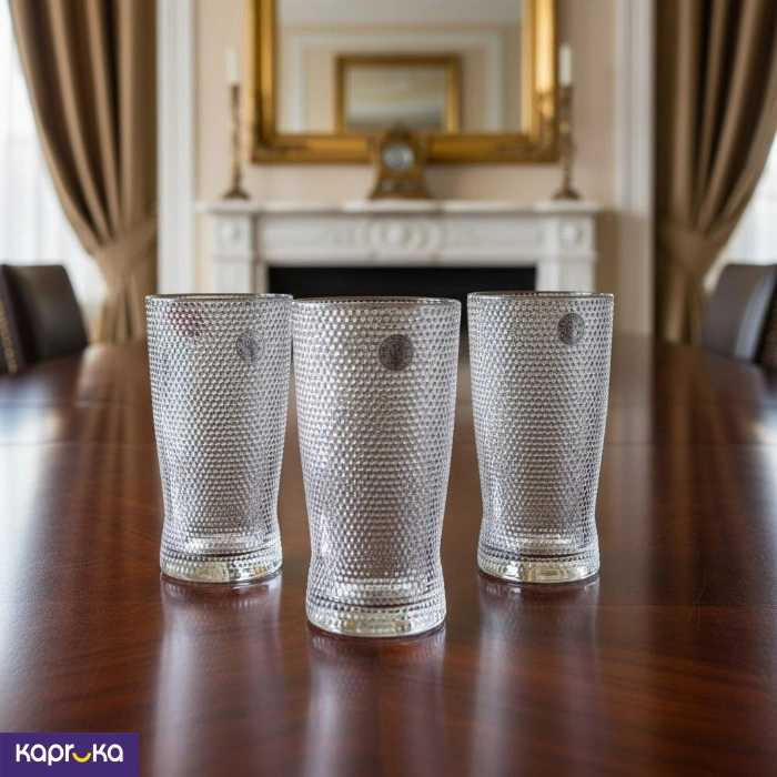 Red Cherry Premium Glass Cup 340ml 6pcs Set