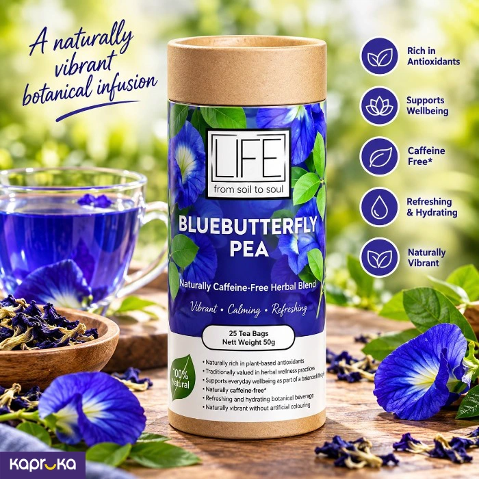 Blue Butterfly Pea Botanical Infusion 25 Tea Bags Pack