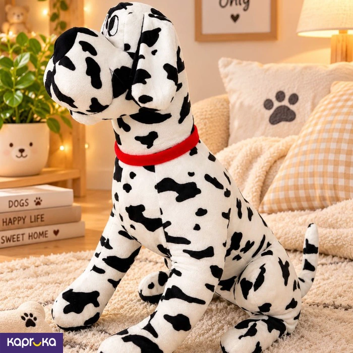 Dalmation Puppy Soft Plush Toy With Red Coller 18inches