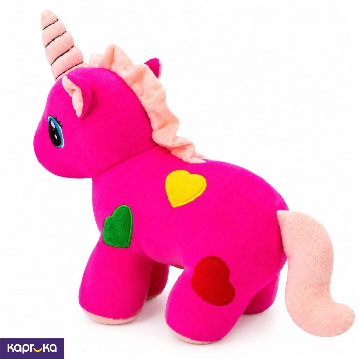 Hot Pink Rainbow Unicorn Plush Toy 11 Inches