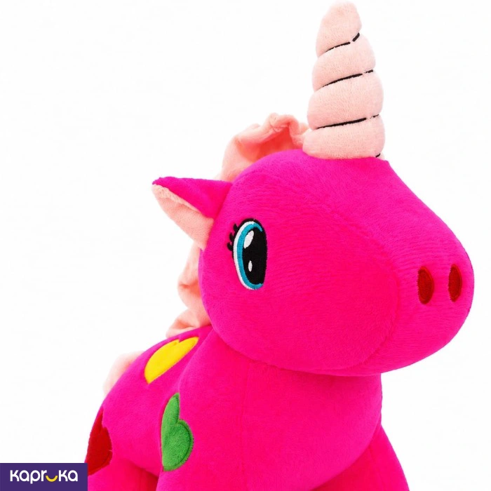 Hot Pink Rainbow Unicorn Plush Toy 11 Inches