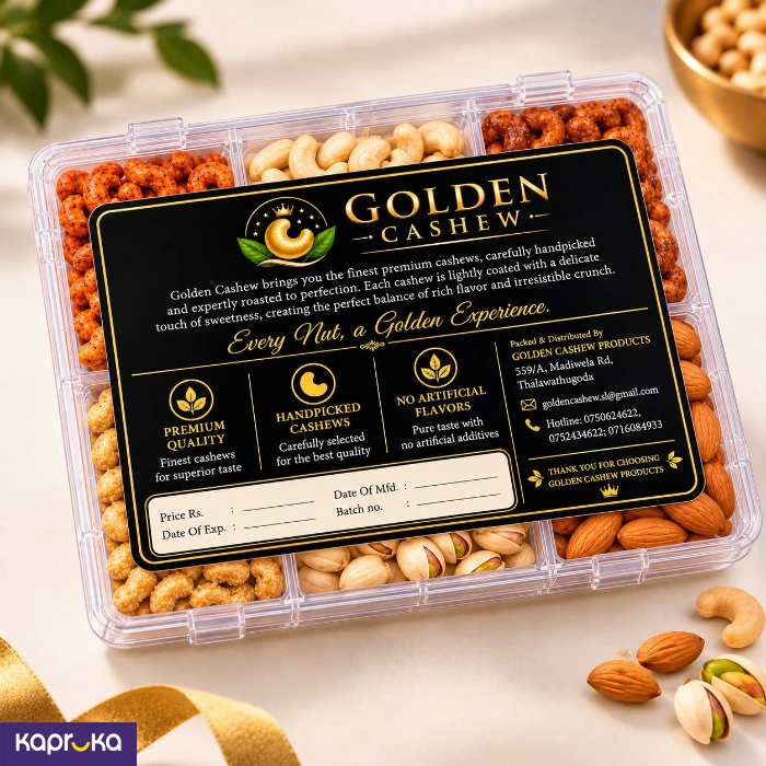 Golden Cashew Hamper Gift Box