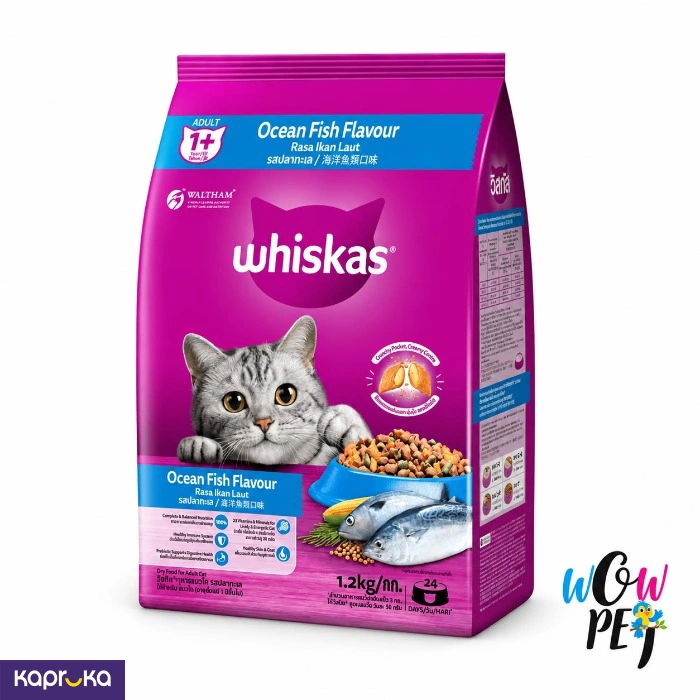 Whiskas Adult Ocean Fish Flavour Dry Cat Food 1.2kg