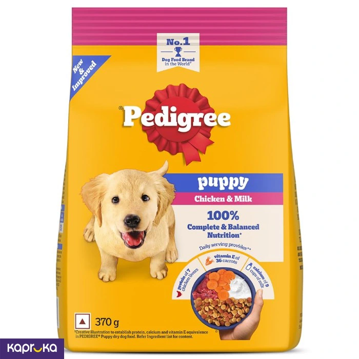 Pedigree Puppy Chicken Milk Dry Dog Food 370g