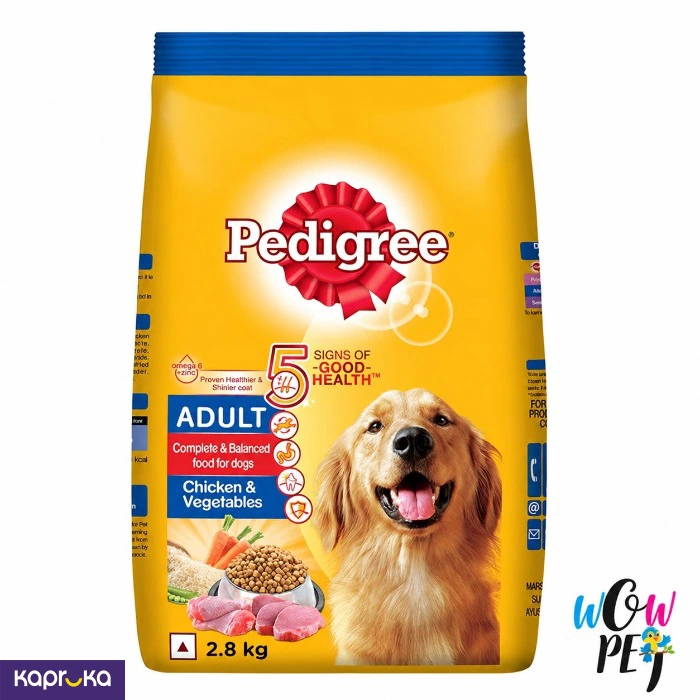 Pedigree Adult Chicken And Vegetables Dry Dog Food 2.8kg