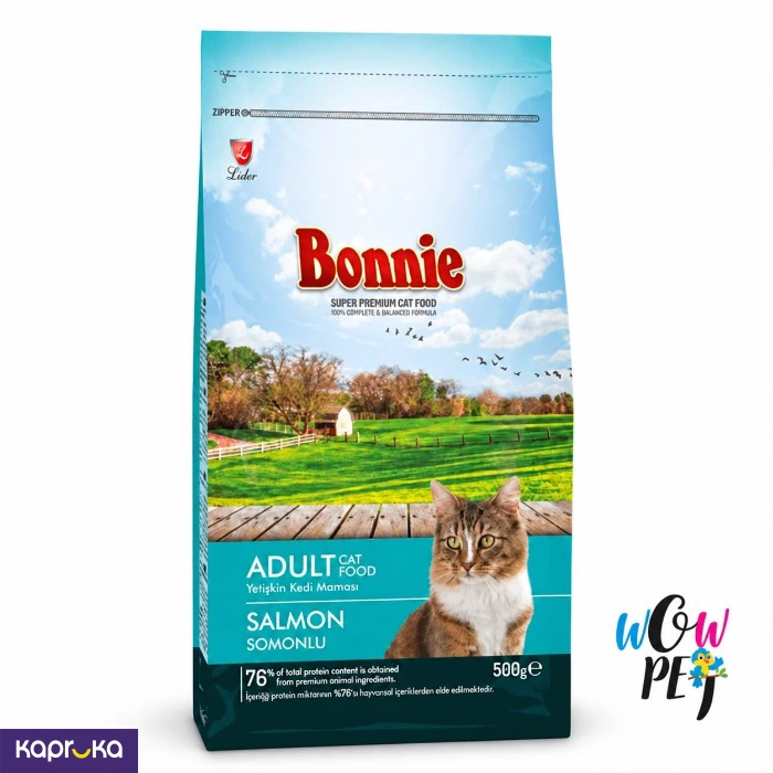 Bonnie Adult Cat Food Salmon 500g