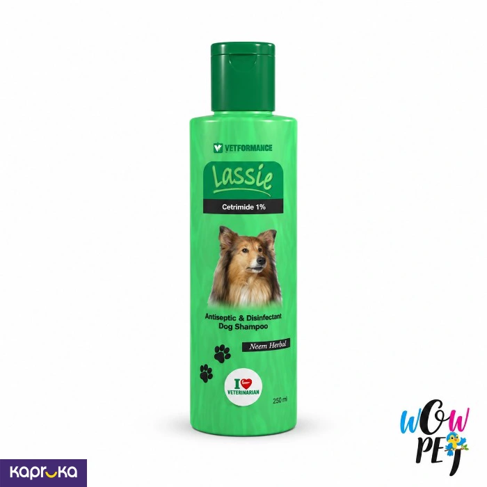Lassie Cetrimide 1 Antiseptic Disinfectant Dog Shampoo Neem Herbal 250ml