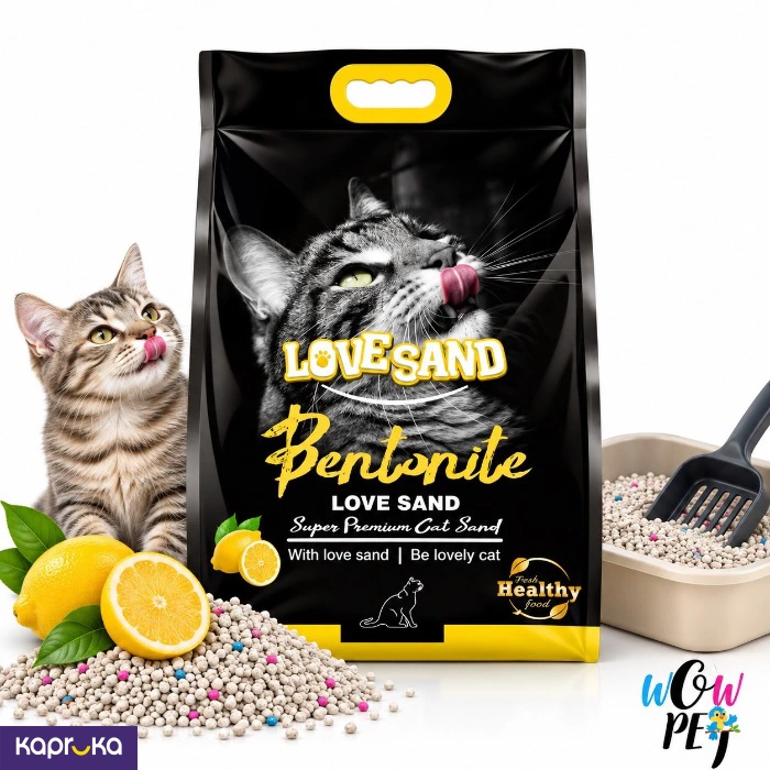 Love Sand Bentonite Cat Litter Lemon Flavour 25L
