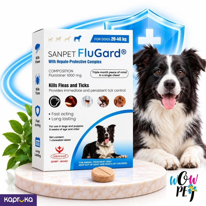 SANPET FluGard Flea Tick Protection For Dogs 2040 Kg