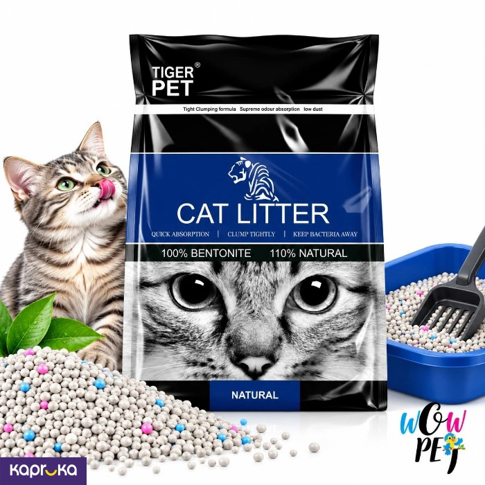 TIGER PET Bentonite Cat Litter Natural 5L